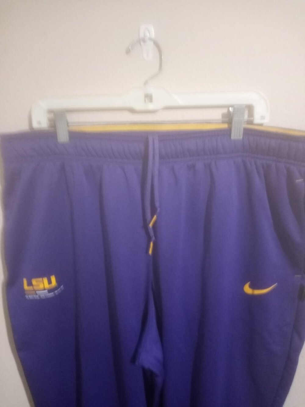 Nike LSU Tigers Pants Mens 2XL Purple Therma-Fit Sweatpants Training NCAA - Picture 12 of 14